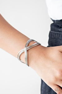 Bracelet Cuff,Silver,Infinitely Iridescent Silver  ✧ Bracelet