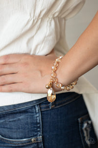 Bracelet Stretchy,Gold,Leaving So SWOON? Gold  ✧ Bracelet