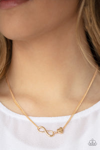 Gold,Hearts,Mother,Necklace Short,Valentine's Day,Love Eternally Gold ✧ Necklace