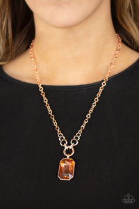 Copper,Necklace Short,Queen Bling Copper ✨ Necklace