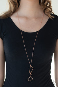 Copper,Necklace Long,Shapely Silhouettes Copper ✨ Necklace