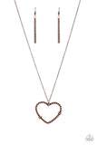 Straight From The Heart Copper ✧ Necklace Long