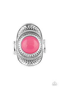Pink,Ring Wide Back,Sunny Sensations Pink ✧ Ring