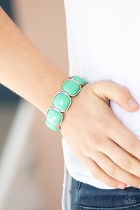 Bracelet Stretchy,Green,Vivacious Volume Green ✧ Bracelet