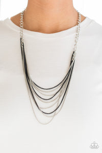 Black,Multi-Colored,Necklace Long,Silver,Rebel Rainbow Black ✨ Necklace