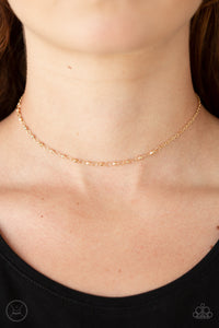Gold,Necklace Choker,Necklace Short,Take A Risk Gold ✧ Choker Necklace
