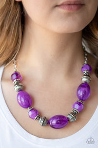 Necklace Short,Purple,Ice Melt Purple ✨ Necklace