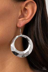 Earrings Fish Hook,Silver,Fiercely Faceted Silver ✧ Earrings