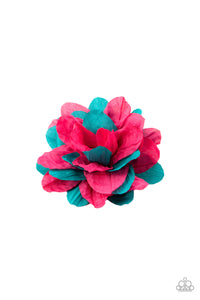 Blue,Flower Clip,Multi-Colored,Pink,Rainbow Gardens Pink ✧ Flower Hair Clip