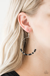 Black,Earrings Fish Hook,Stone Spa Black ✧ Earrings