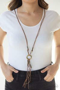 Brass,Necklace Long,Urban Necklace,Tasseled Trinket Brass ✨ Necklace