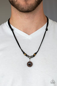 Black,Lava Stone,Urban Necklace,Tiki Thunder Black ✧ Lava Rock Necklace