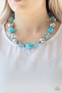 Blue,Necklace Short,Very Voluminous Blue ✨ Necklace