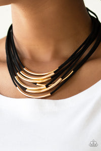 Black,Necklace Short,Suede,Urban Necklace,Walk The WALKABOUT Gold ✧ Urban Necklace