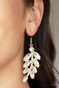 Earrings Fish Hook,Gold,Ice Garden Gala Gold ✧ Earrings