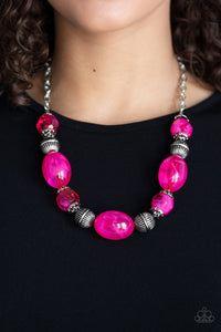Necklace Short,Pink,Ice Melt Pink ✨ Necklace
