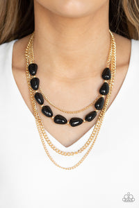Black,Gold,Necklace Short,Trend Status Black ✨ Necklace