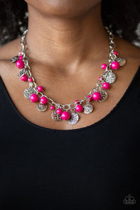 Necklace Short,Pink,Guru Garden Pink ✨ Necklace