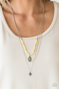 Necklace Long,Yellow,Mild Wild Yellow ✨ Necklace