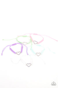 Blue,Green,Iridescent,Light Pink,Purple,SS Bracelet,White,Iridescent Rhinestone Heart Starlet Shimmer Bracelet