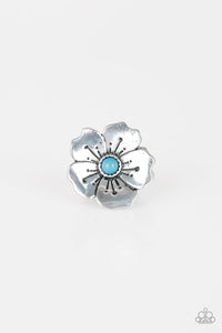 Blue,Ring Wide Back,Boho Blossom Blue ✧ Ring