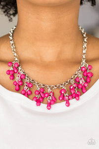Necklace Short,Pink,Modern Macarena Pink