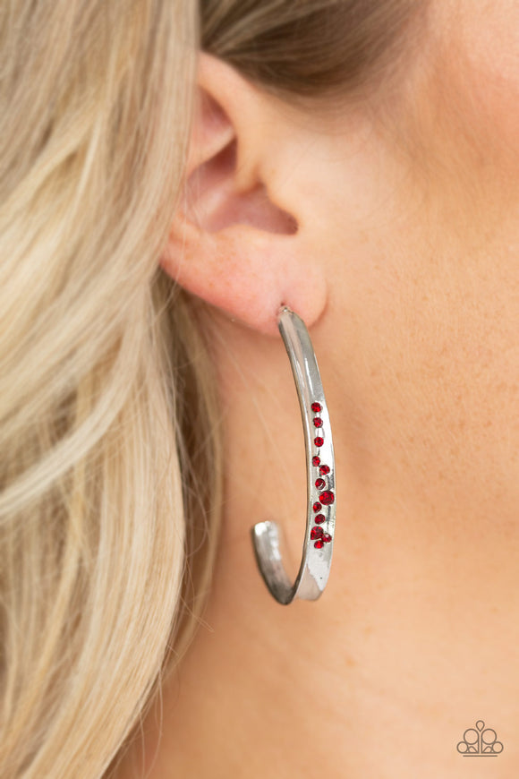 Completely Hooked Red ✧ Hoop Earrings Hoop Earrings