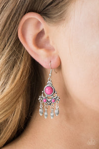 Earrings Fish Hook,Pink,No Place Like HOMESTEAD Pink ✧ Earrings