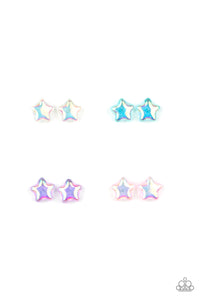 Blue,Iridescent,Light Pink,Multi-Colored,Purple,SS Earring,Iridescent Star Starlet Shimmer Earrings