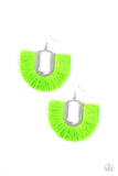 Tassel Tropicana Green ✧ Fringe Earrings Earrings