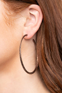 Copper,Earrings Hoop,Curved Couture Copper ✧ Hoop Earrings