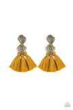 Tenacious Tassel Yellow ✧ Tassel Post Earrings Post Earrings