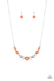 The Big-Leaguer Orange ✨ Necklace Short
