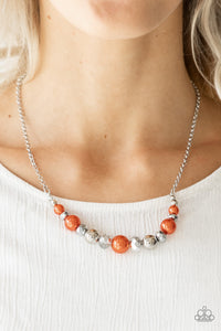 Necklace Short,Orange,Sets,The Big-Leaguer Orange ✨ Necklace
