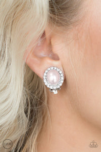 Earrings Clip-On,Light Pink,Pink,Romantically Regal Pink ✧ Clip-On Earrings