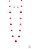 5th Avenue Frenzy Red ✧ Necklace Long