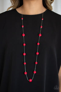 Necklace Long,Red,5th Avenue Frenzy Red ✧ Necklace