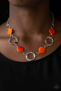 Necklace Short,Orange,Bermuda Bliss Orange ✧ Necklace