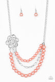 Fabulously Floral Orange ✨ Necklace Short