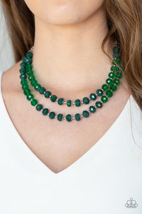 Green,Necklace Short,Glitter Gratitude Green ✨ Necklace