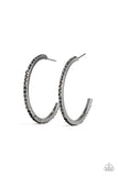 Rhinestone Revamp Black ✧ Hoop Earrings Hoop Earrings