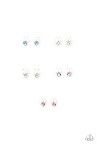 Blue,Easter,Iridescent,Light Pink,Multi-Colored,Purple,SS Earring,White,Rhinestone Bunny Starlet Shimmer Earrings
