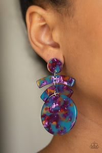Earrings Post,Multi-Colored,In The HAUTE Seat Multi ✧ Post Earrings