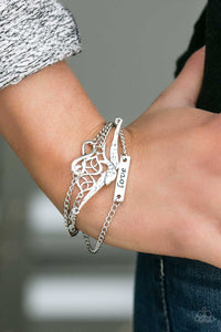 Bracelet Clasp,Silver,Valentine's Day,Then Love Swooped In Silver ✧ Bracelet