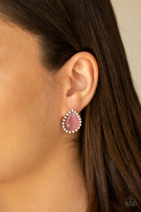 Cat's Eye,Earrings Post,Light Pink,Pink,I Wanna GLOW Pink ✧ Post Earrings