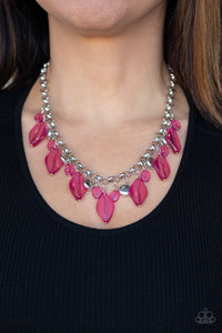 Necklace Short,Pink,Malibu Ice Pink ✨ Necklace