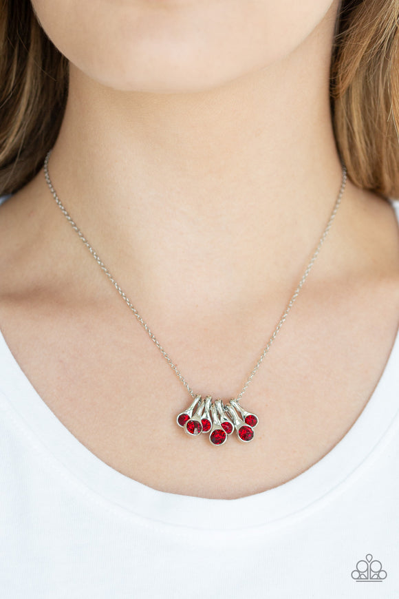 Slide Into Shimmer Red ✨ Necklace Short