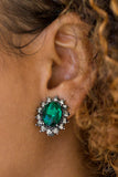 Gala Glamour Green ✧ Clip-On Earrings Clip-On Earrings