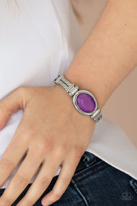 Bracelet Hinged,Purple,Color Coordinated Purple  ✧ Bracelet