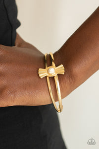 Bracelet Cuff,Gold,White,Adobe Sunset White  ✧ Bracelet